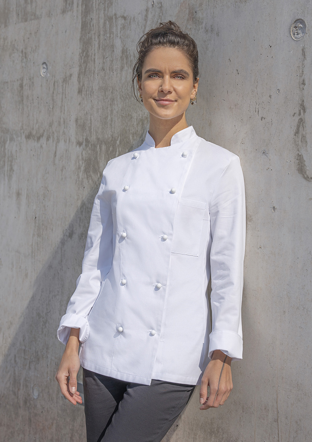 Veste de cuisine femme Agathe - Blanc - 42
