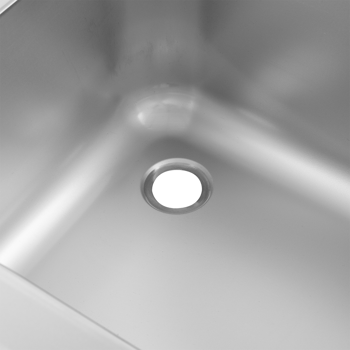 Spültisch Basic 12x7 mit 2 Becken, Aufkantung und Grundboden