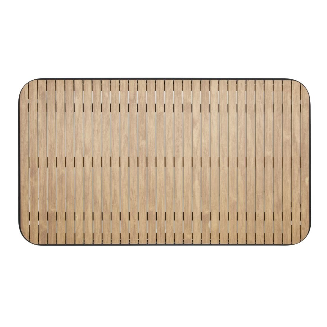 Bolero Santorini Rechteckiger Tisch in Holzoptik, 1400 mm