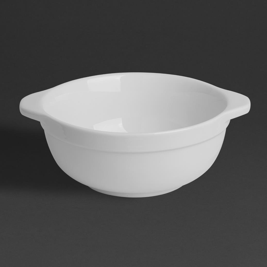 Olympia Whiteware Schüsseln mit Ohren 640ml (4 Stück)