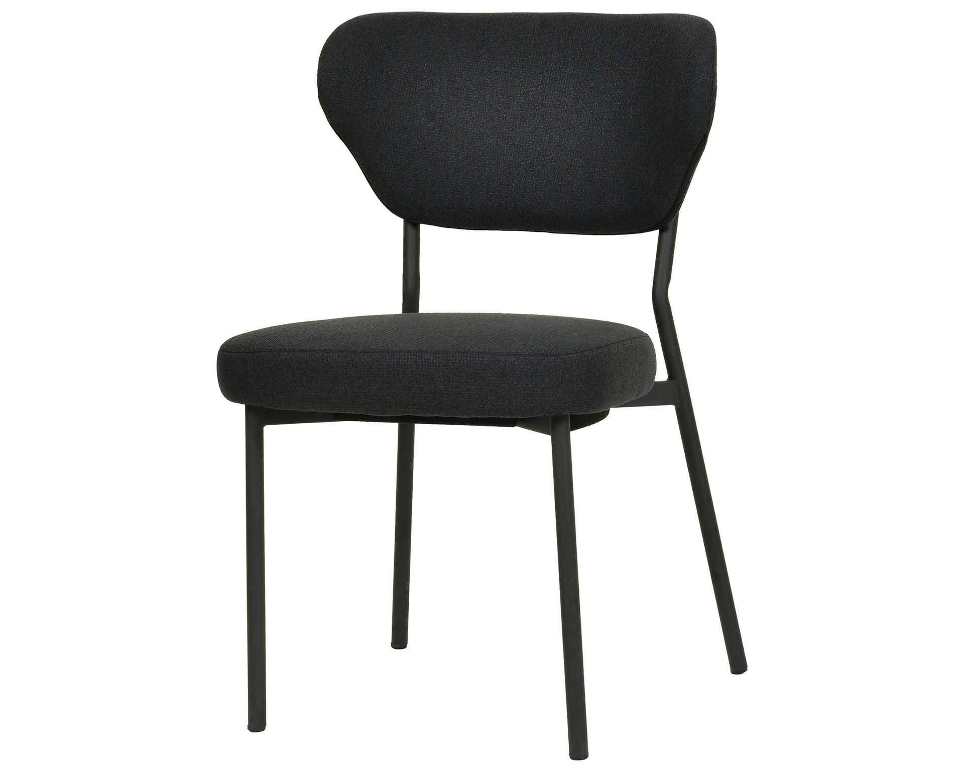 Duko stapelbare stoel - Zwart