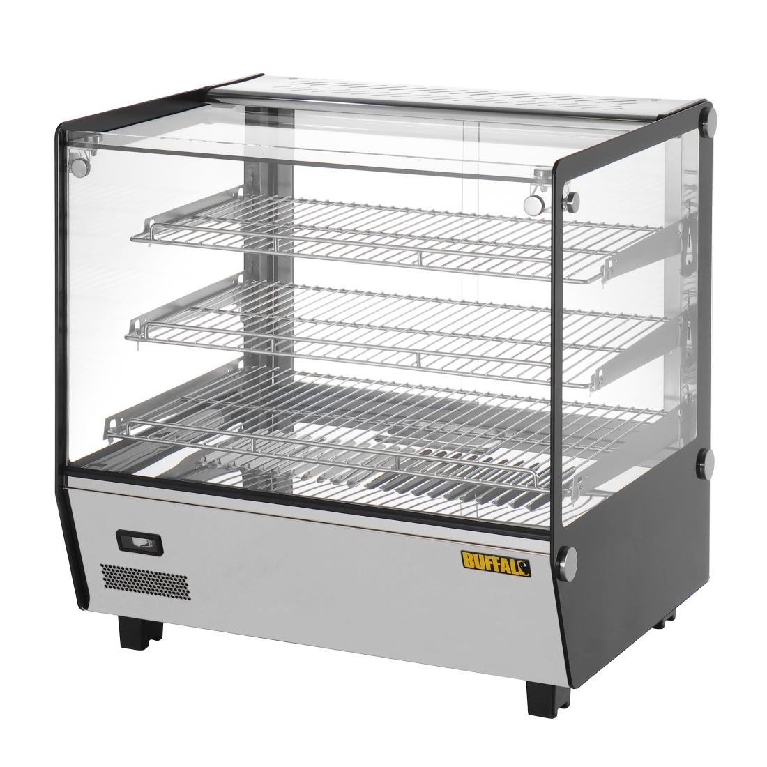 Vitrine chauffante de comptoir carrée Buffalo 120L
