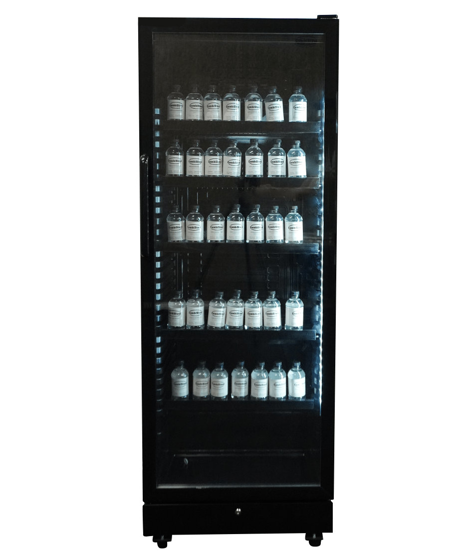 Drankenkoelkast 1 Glasdeur Zwart Sve-450 Bl