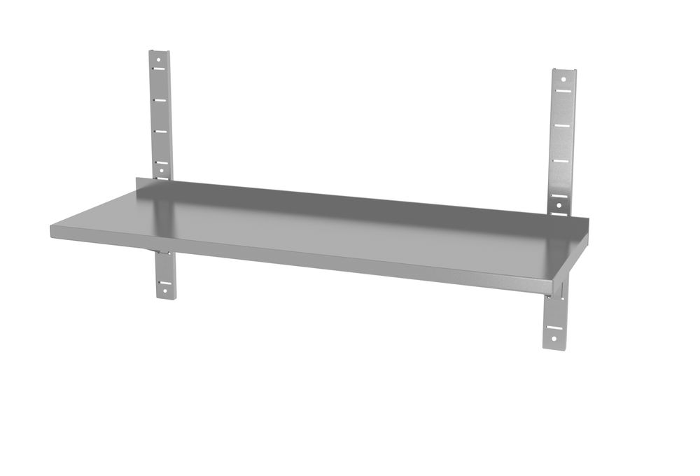 Étagère murale réglable - simple - avec 2 supports - 3 u. - 1200x300x(H)600mm