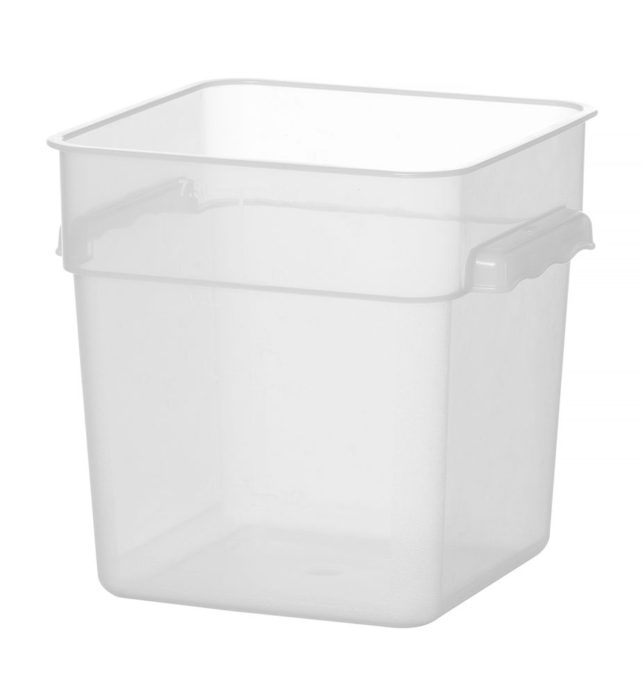 Voedselcontainer met schaalverdeling - 7,6L - 235x235x(H)230mm