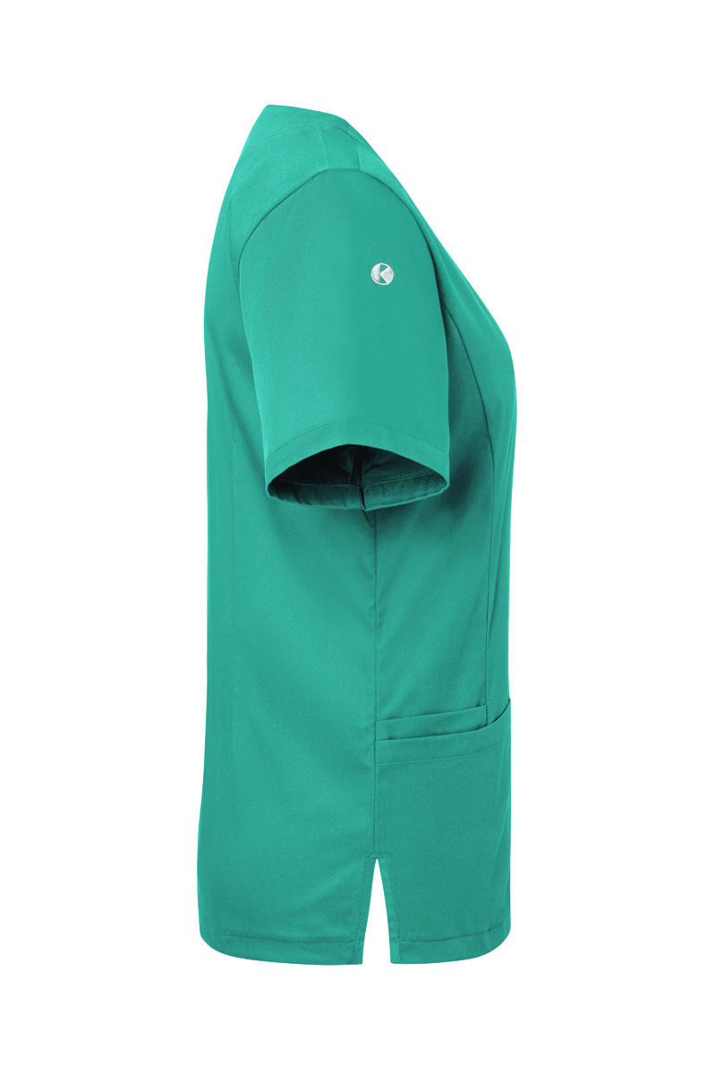 Tunique femme à enfiler à manches courtes Essential, en matériau durable - Vert Émeraude - L