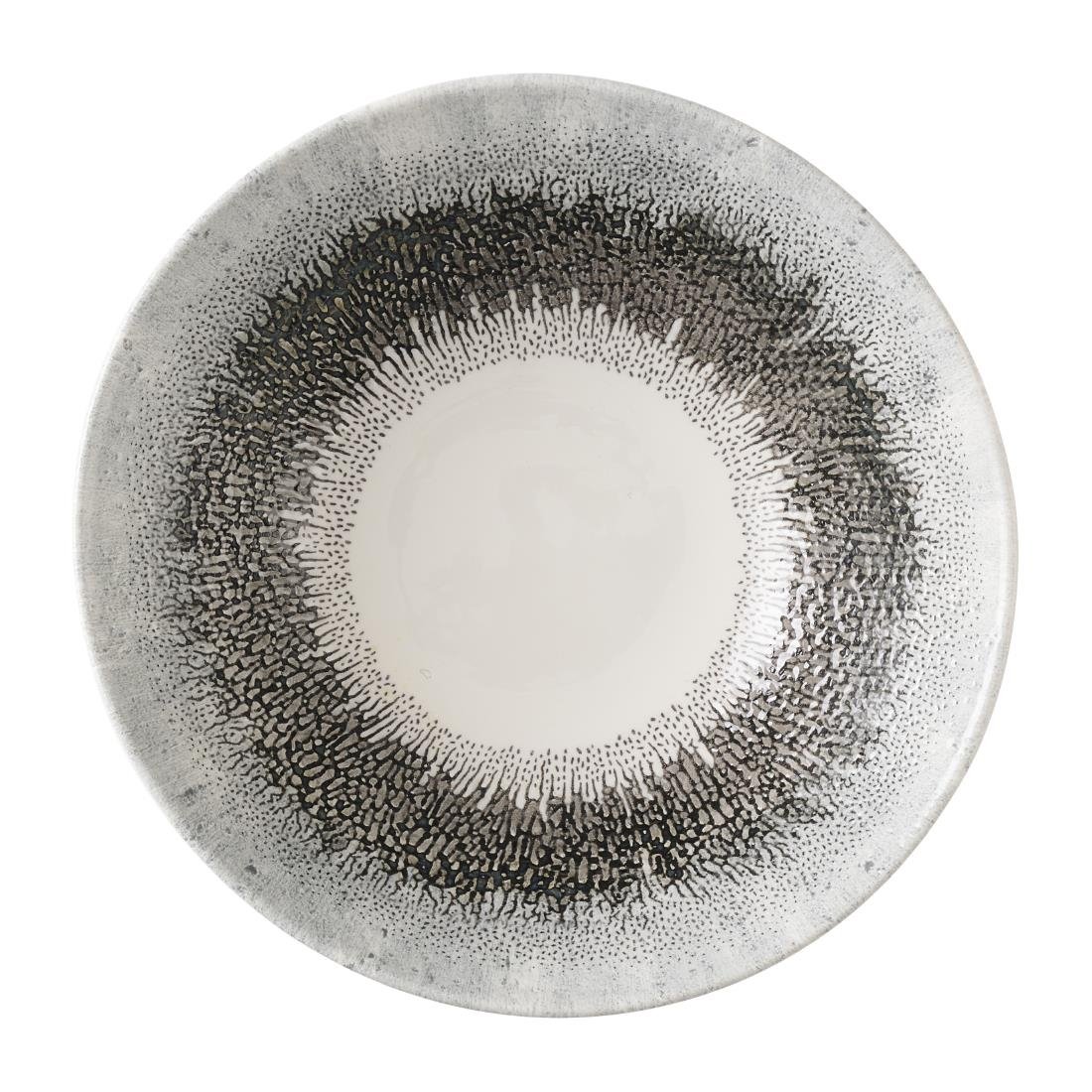 Churchill Studio Prints Fusion Black Evolve diepe coupe kom 19.1 cm pak van 6