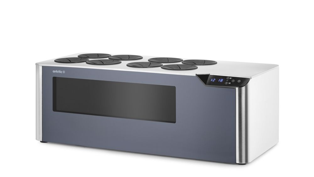 Theken-Weinkühler Cellar - 2 Zonen - Schwarz - 220-240V/60W - 800x350x(H)293mm