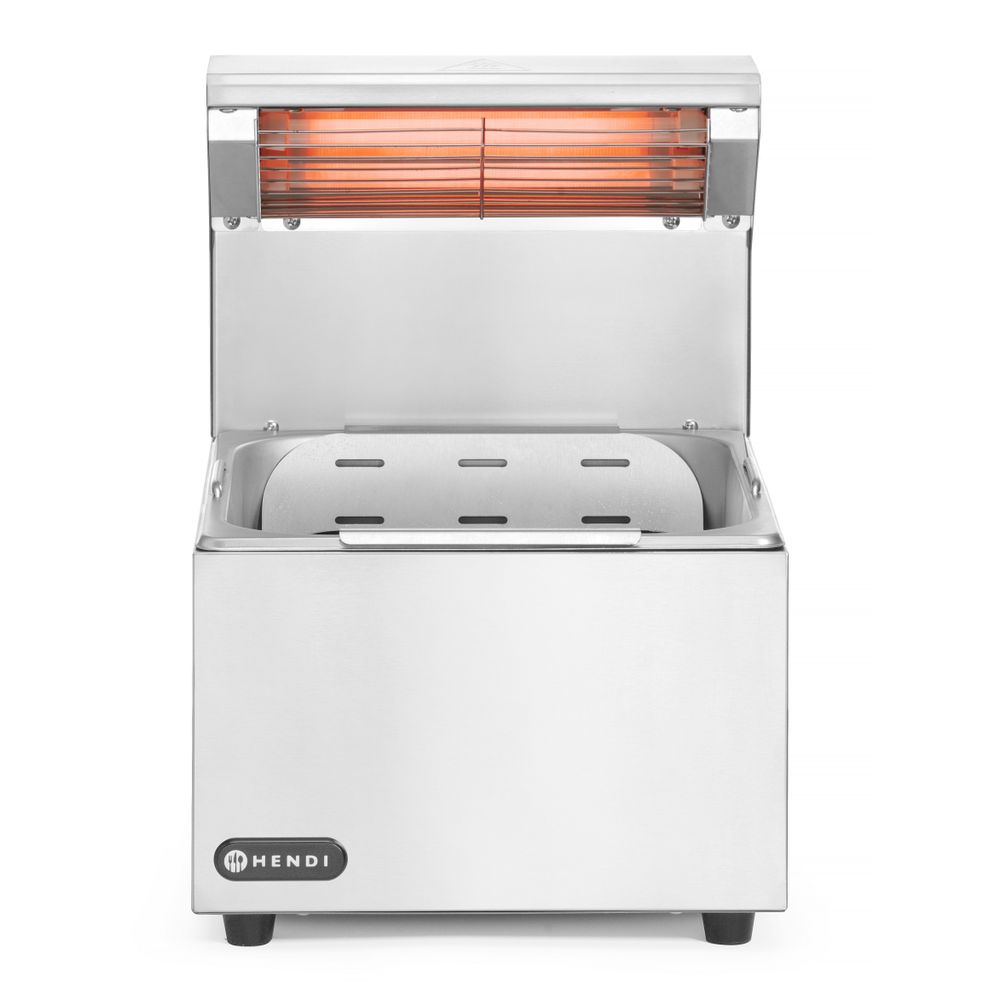 Pommes-frites-Wärmer - GN 1/2 - 220-240V/400W - 357x267x(H)376mm