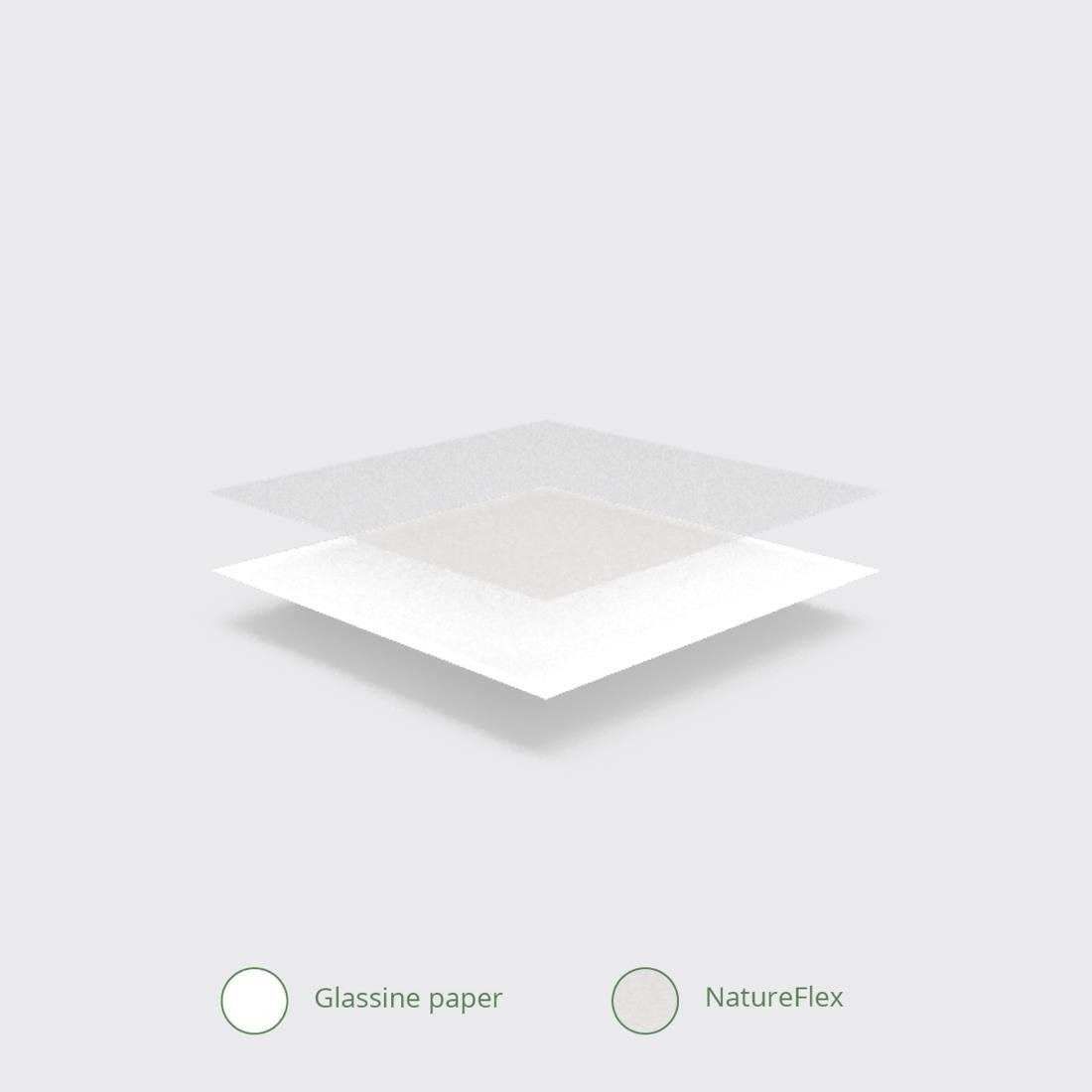 Sacs en papier glassine compostables avec fenêtre de visualisation | 500 pièces
