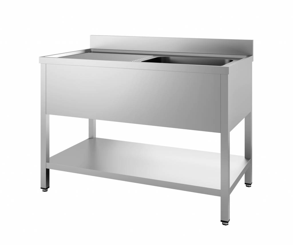 Table évier inox 1200x600(H)x850mm
