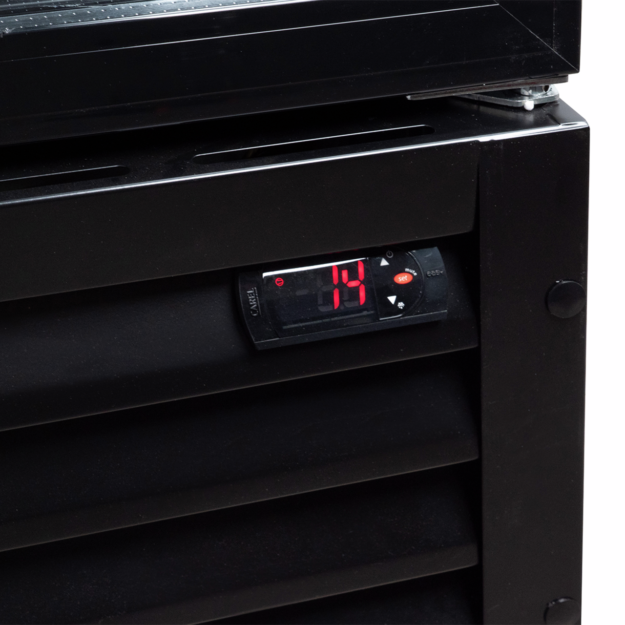 Getränkekühlschrank ECO 1000 mit Klapptüren und Leuchtaufsatz