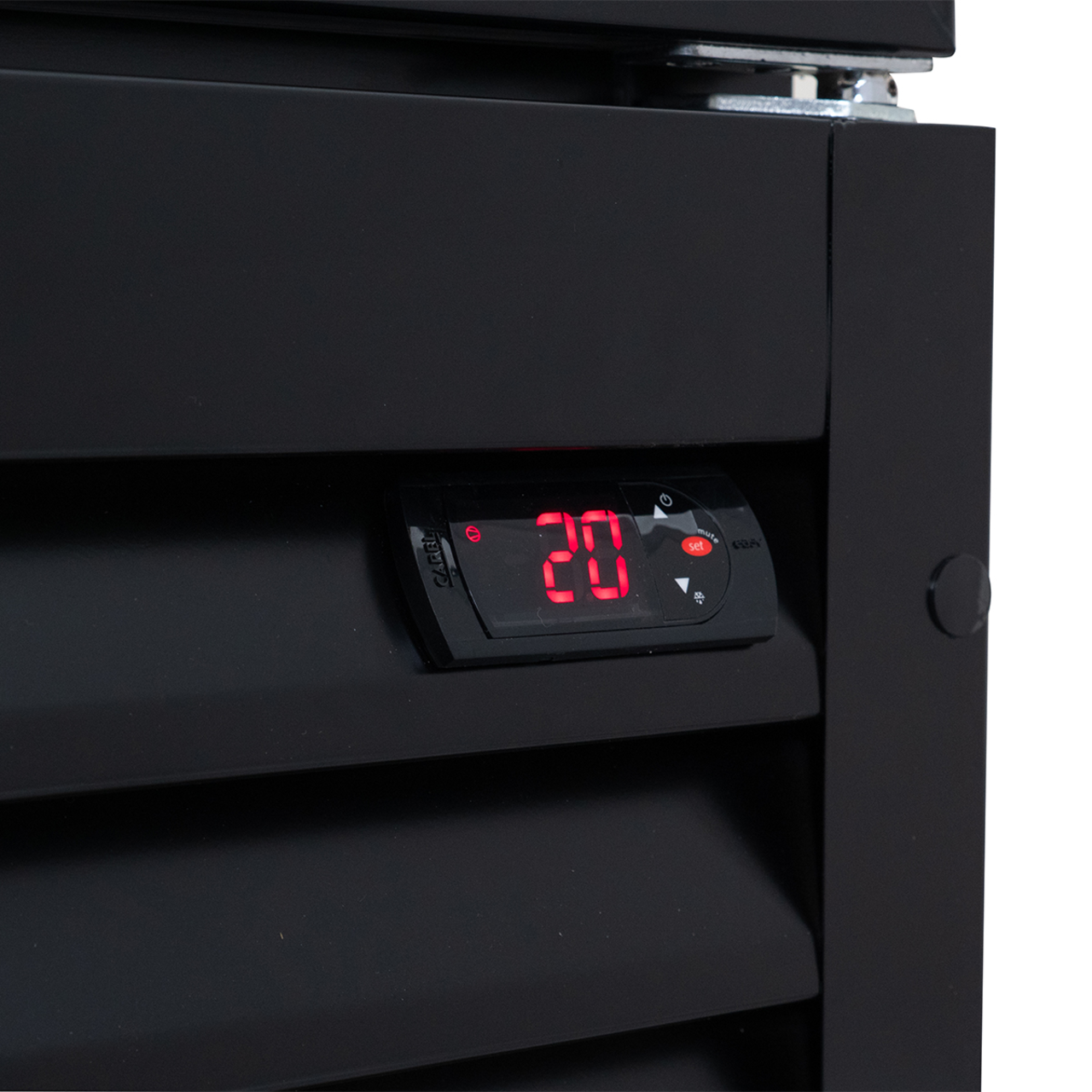 Getränkekühlschrank ECO 1500 mit Klapptüren und Leuchtaufsatz