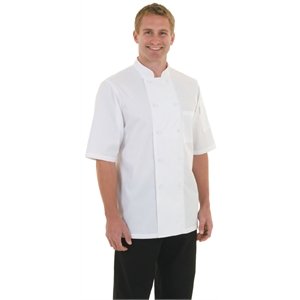 Veste De Cuisinier CoolVent - Chef Works Montréal - Manches Courtes - Blanche - Disponibles En 6 Tailles