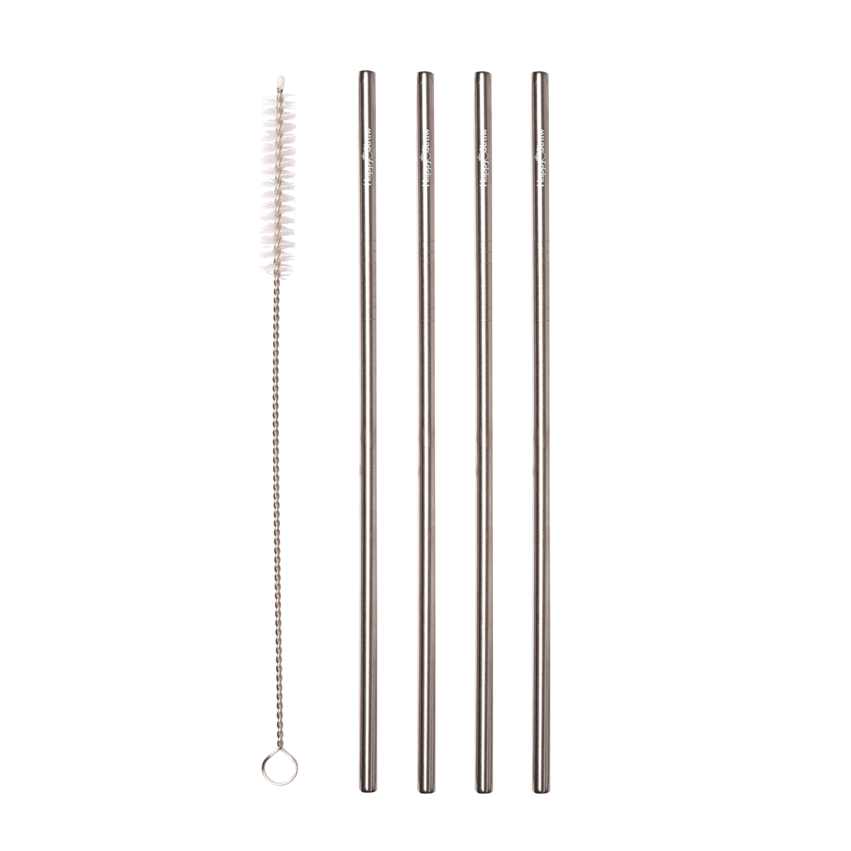 Rechte Rietjes 6mm - RVS - 4 Stuks