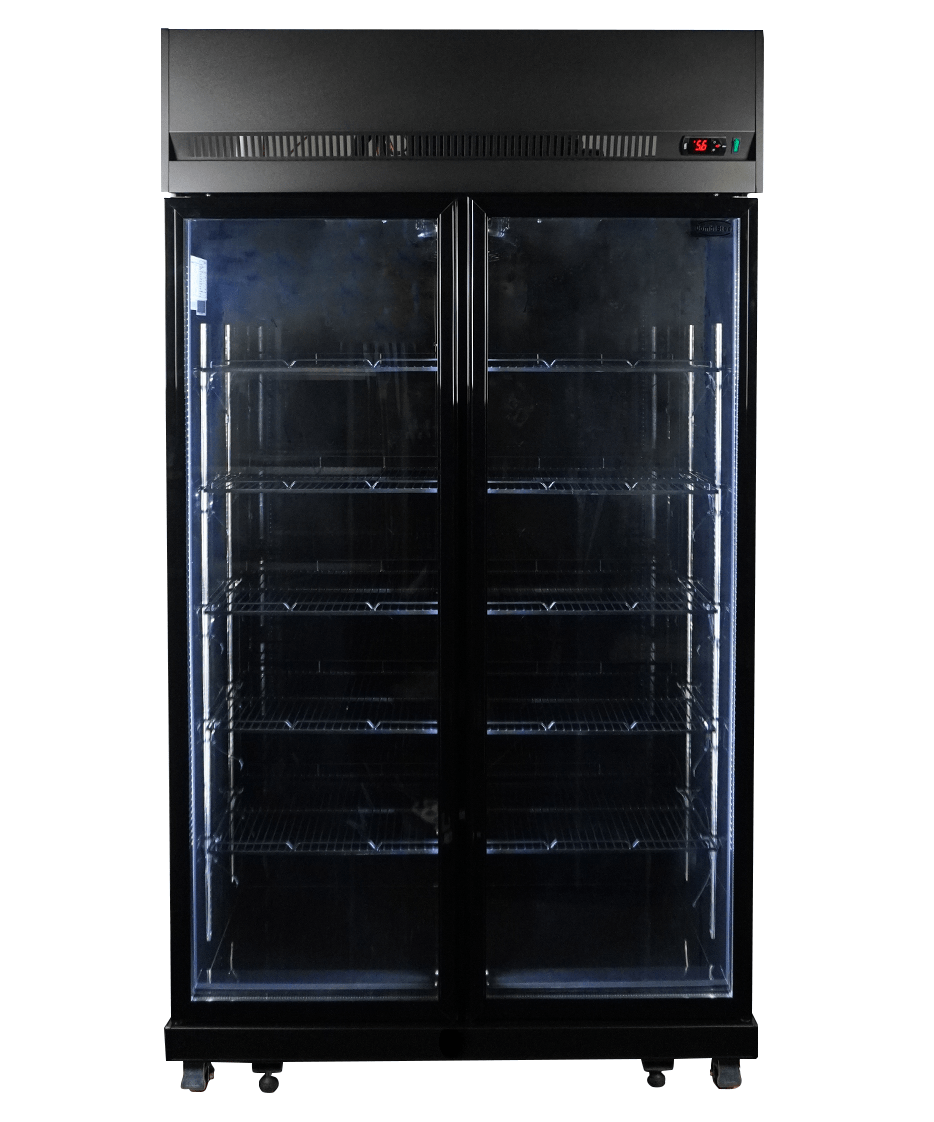 Koelkast 2 Glasdeuren Zwart Irm-770R Bl Koelkast 2 Glasdeuren Zwart Irm-770R Bl