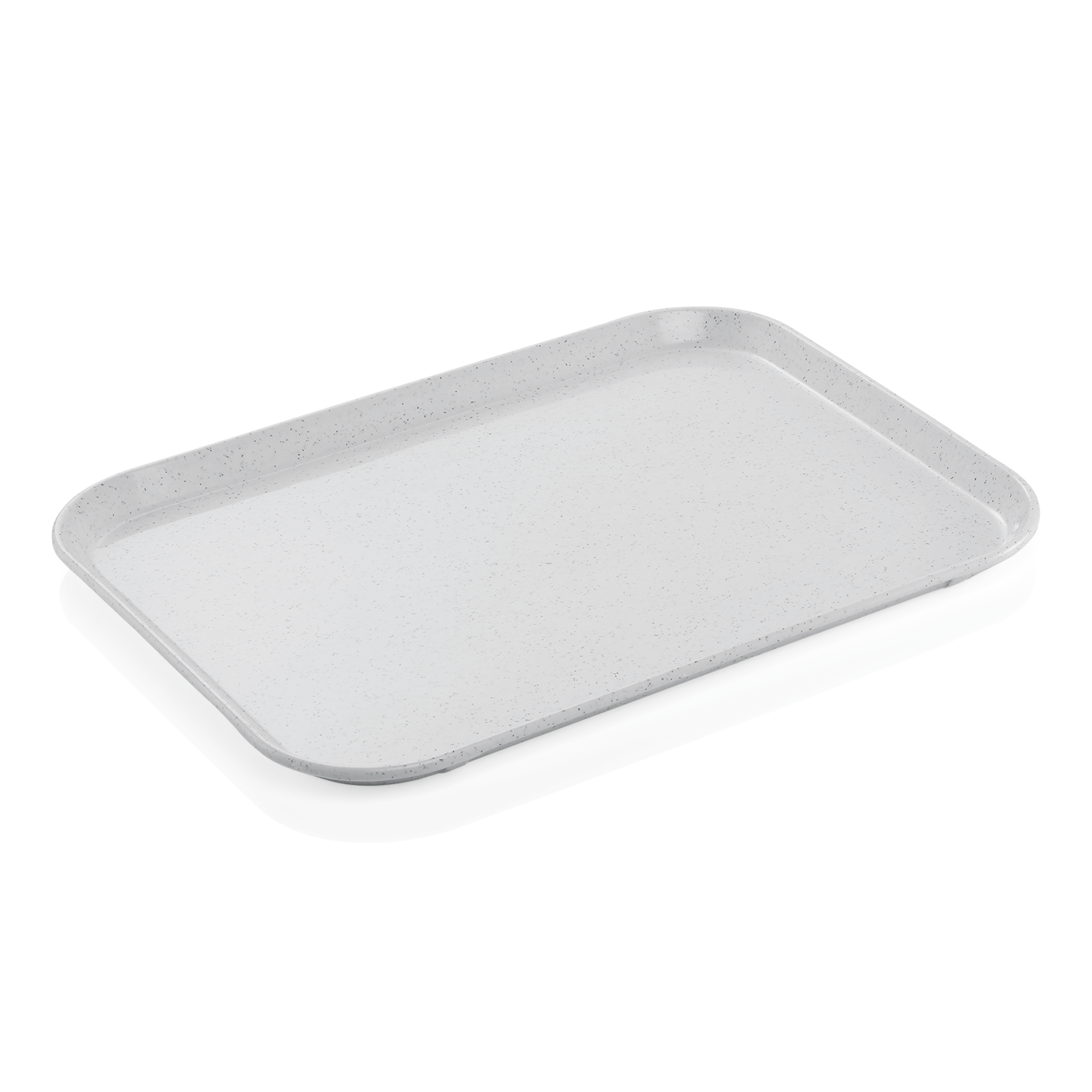 Plateau TRAY 97, 45,5 × 35,5 cm, gris clair, tissu en fibre de polyester