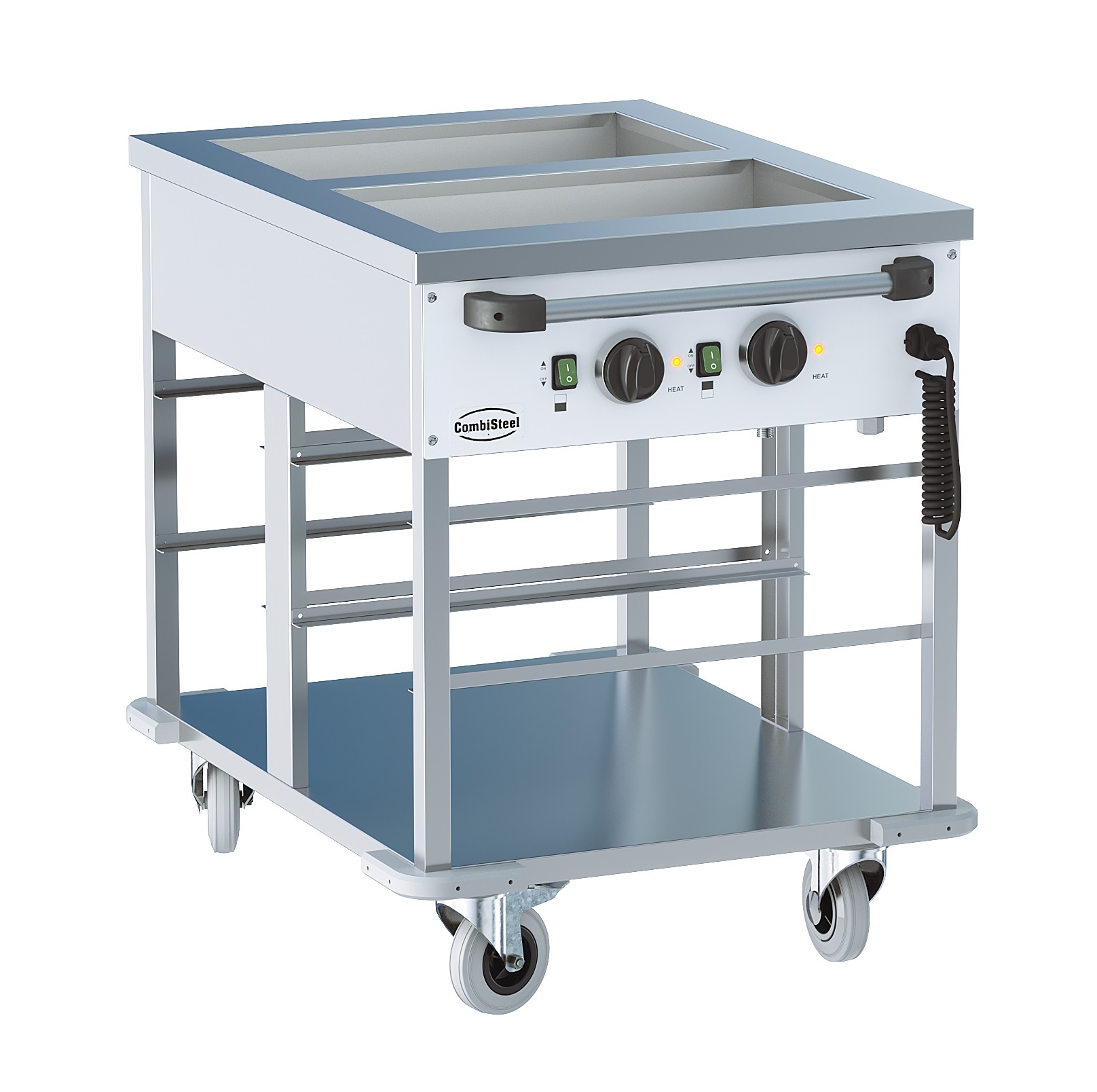 Bain-Marie Wagen 2/1.