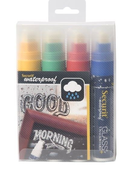 Waterproof Krijtstiften Blauw, Rood, Groen, Geel | 7-15mm | 4 Stuks
