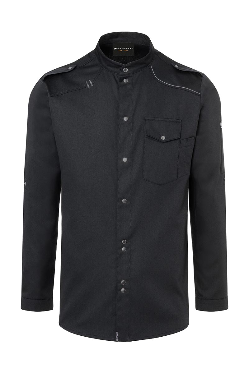 Chemise de cuisine New-Identity - Noir - 46