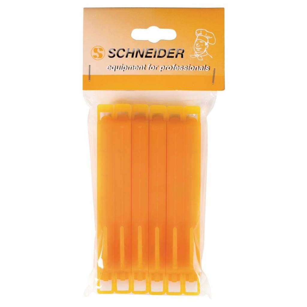 Schneider | Sluitclips Oranje | 12cm | Per 6