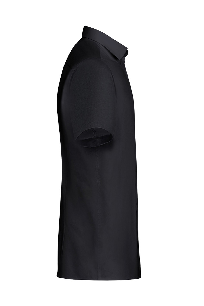 Kurzarm Herrenhemd Active-Stretch in Modern-Fit - Schwarz - 2XL