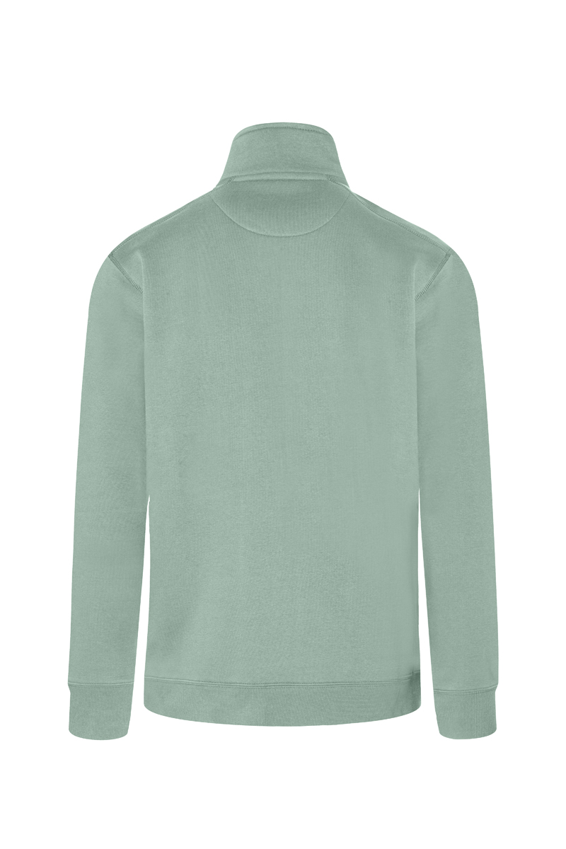 Herren Workwear Sweatjacke Soft-Face, aus nachhaltigem Material - Pistaziengrün - L