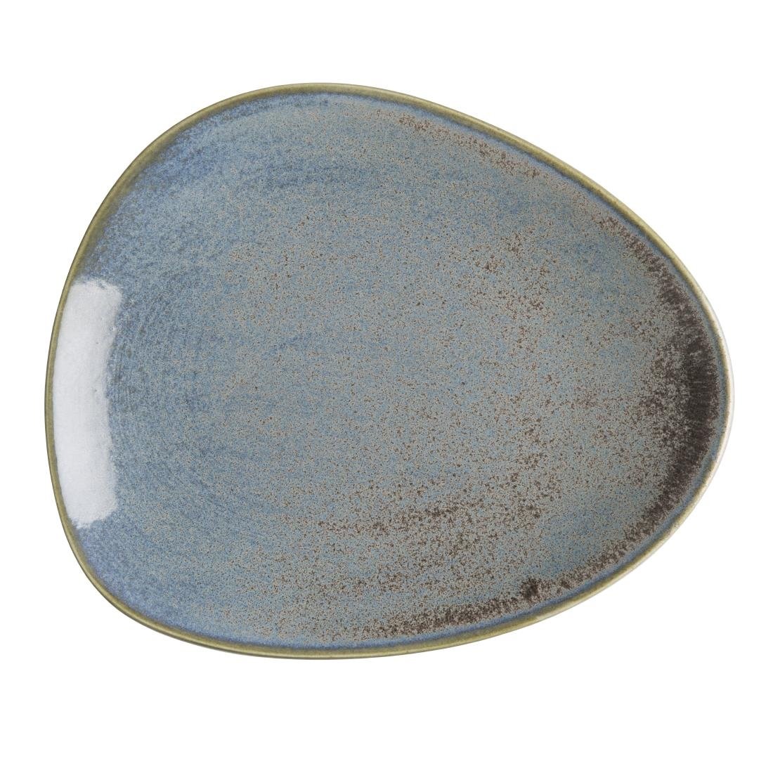 Assiettes triangulaires Olympia Ember Blue 190mm (lot de 6) Assiettes triangulaires Olympia Ember Blue 190mm (lot de 6)