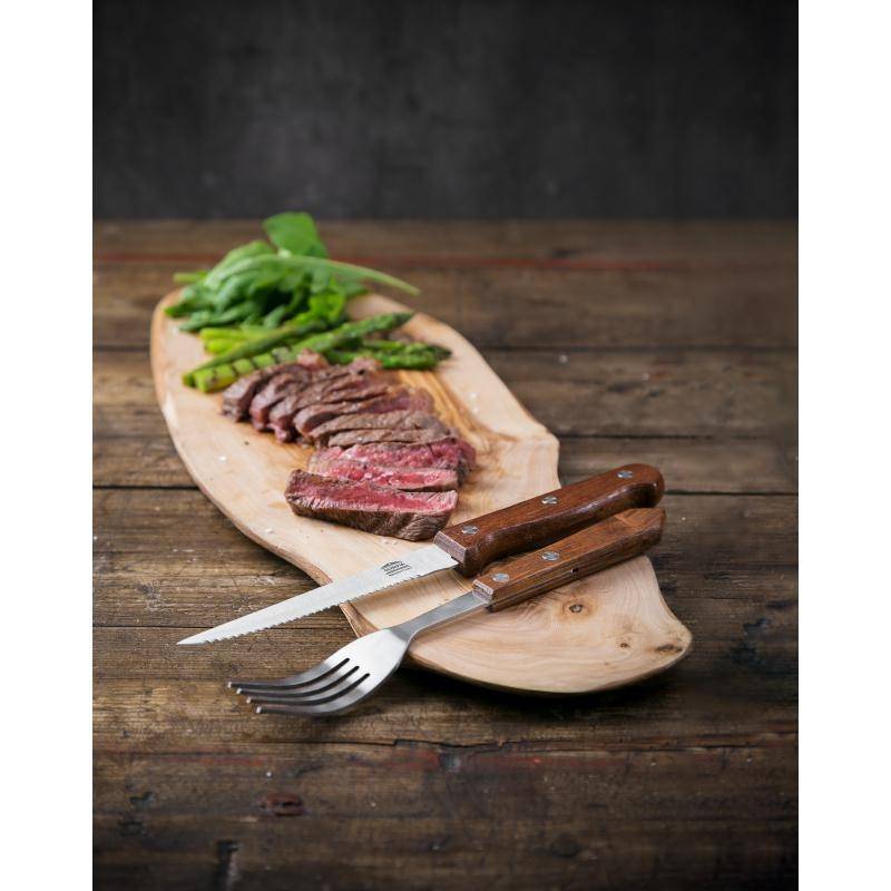 Steakgabel mit Holzgriff | 12 Stück