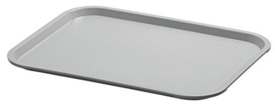 Robustes Tablett Grau | Strukturierte Liegefläche | 415x315mm
