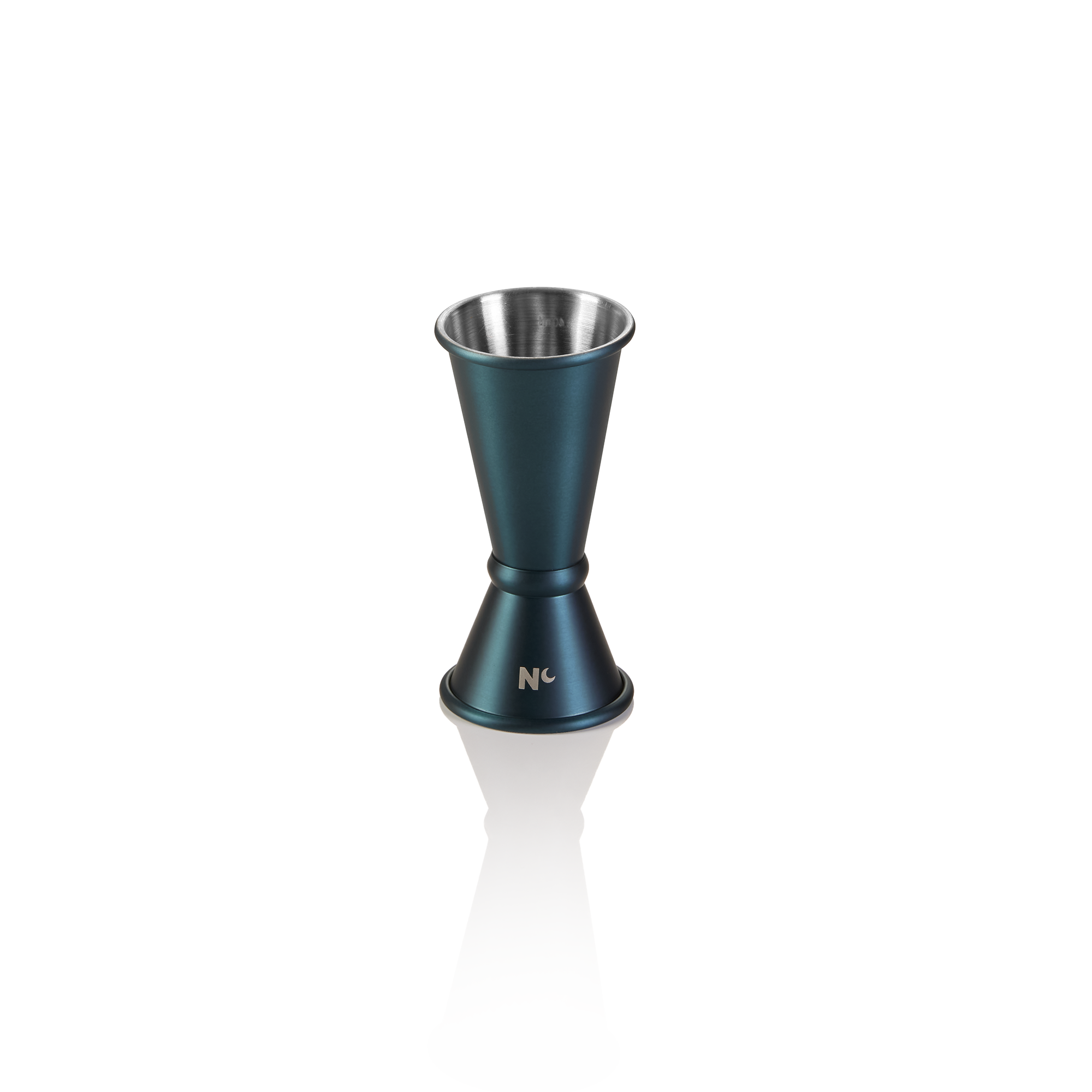 Jigger Japanse stijl NOCTURN, 2/4 cl, Ø 4,5 cm, hoogte 9 cm, mat blauw, roestvrij staal 18/8