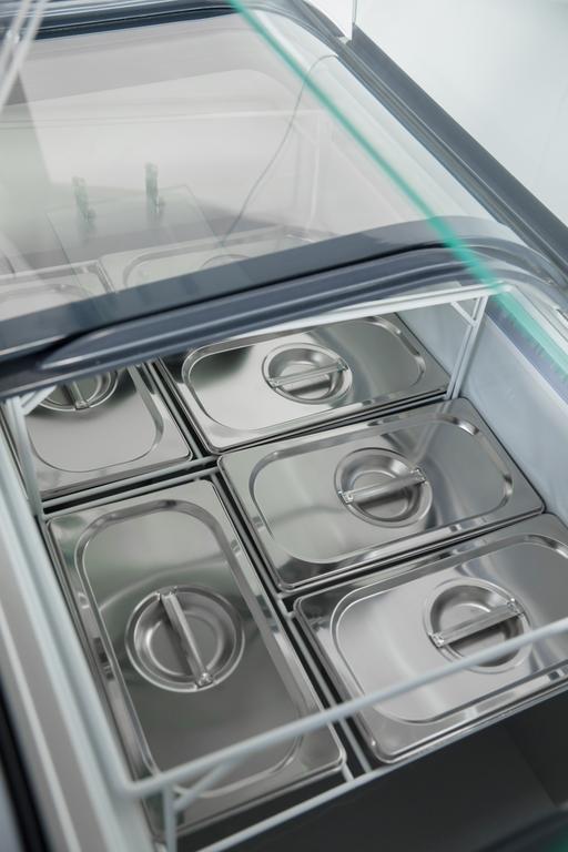 Eistheke mit Glasaufsatz - 6x5L