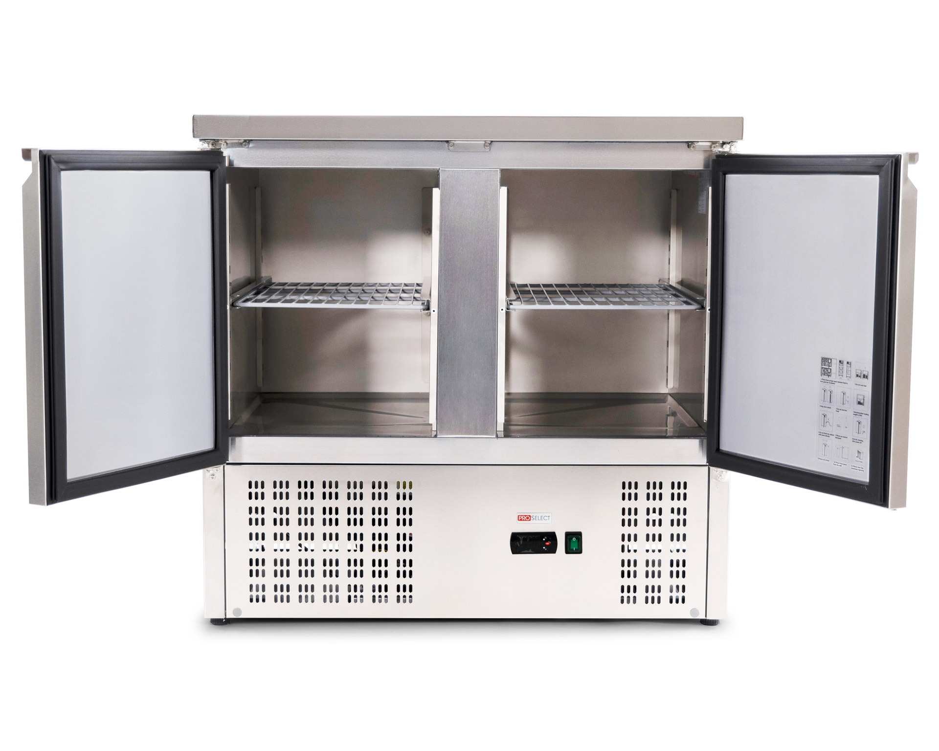 Kühltisch - 2 Türen - 900x700x(h)876mm