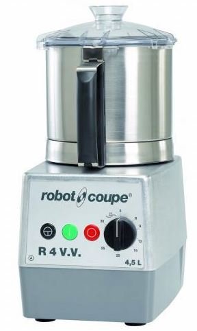 Robot Coupe Cutter R4VV | 4,5 Litres | Cutter de Table | Vitesse Variable : 300 - 3500 tr/mn
