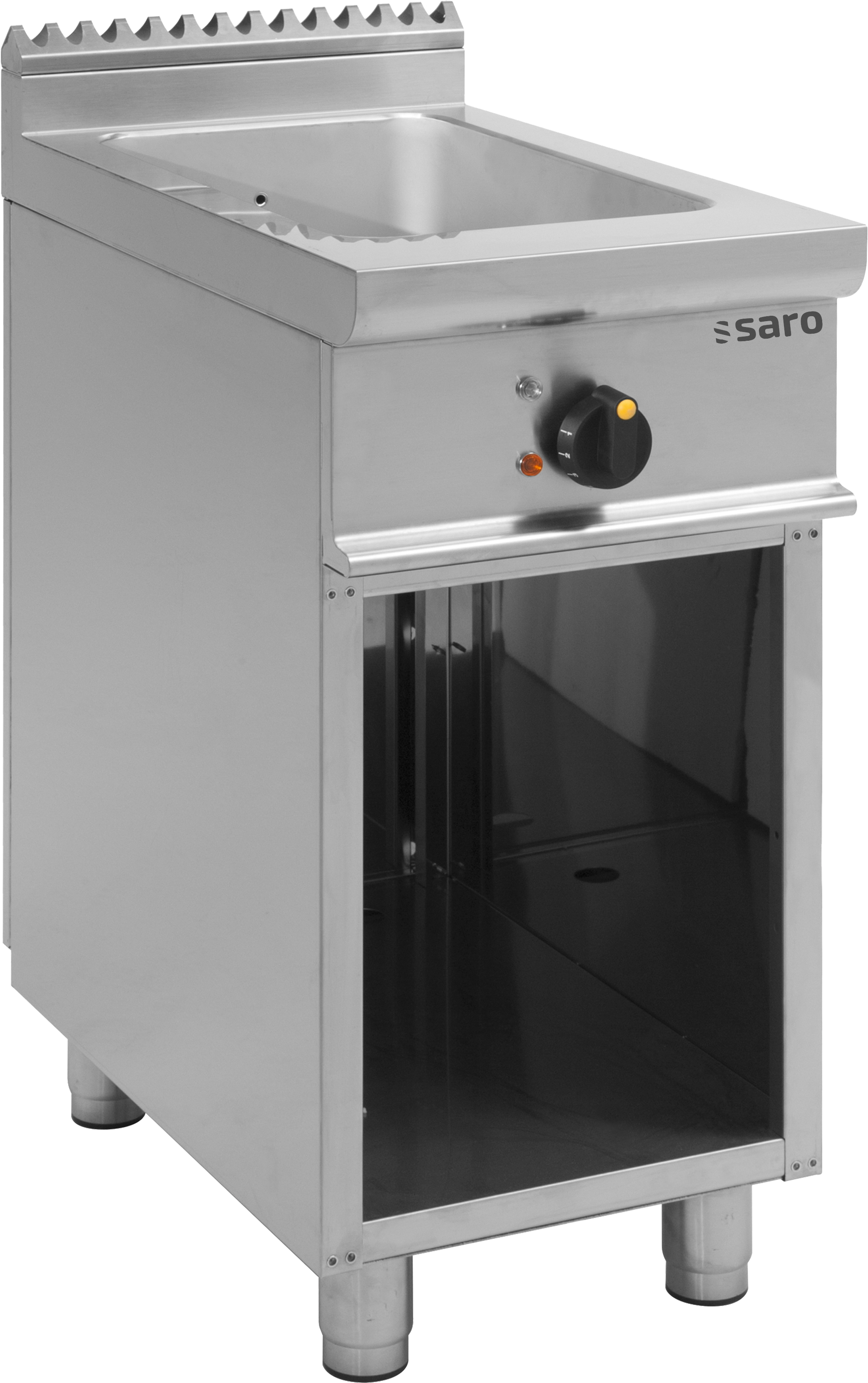 SARO Bain-marie avec structure ouverte, modèle E7/BME1BA