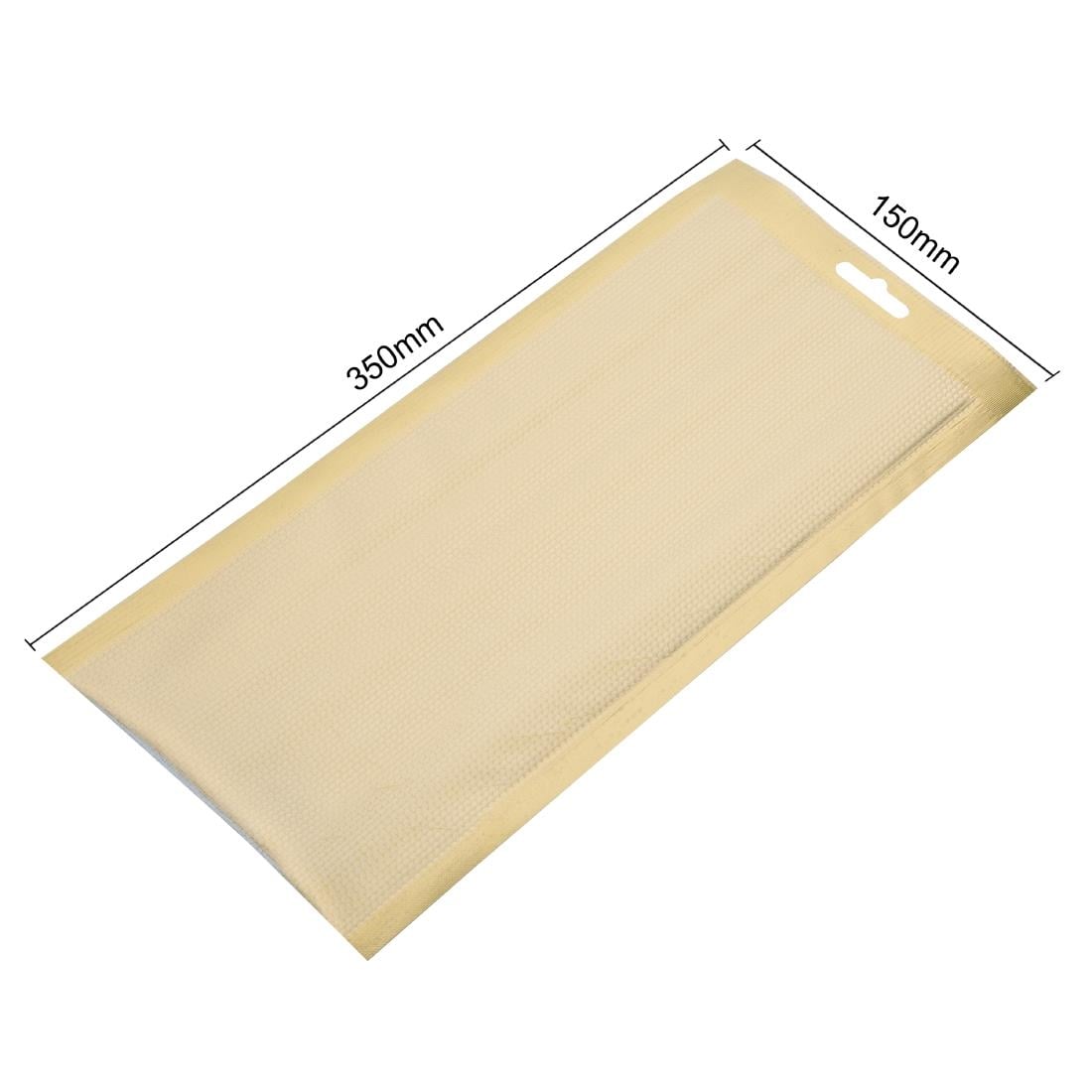 Sacs sous vide gaufrés dorés Vogue 150x350mm (lot de 100)