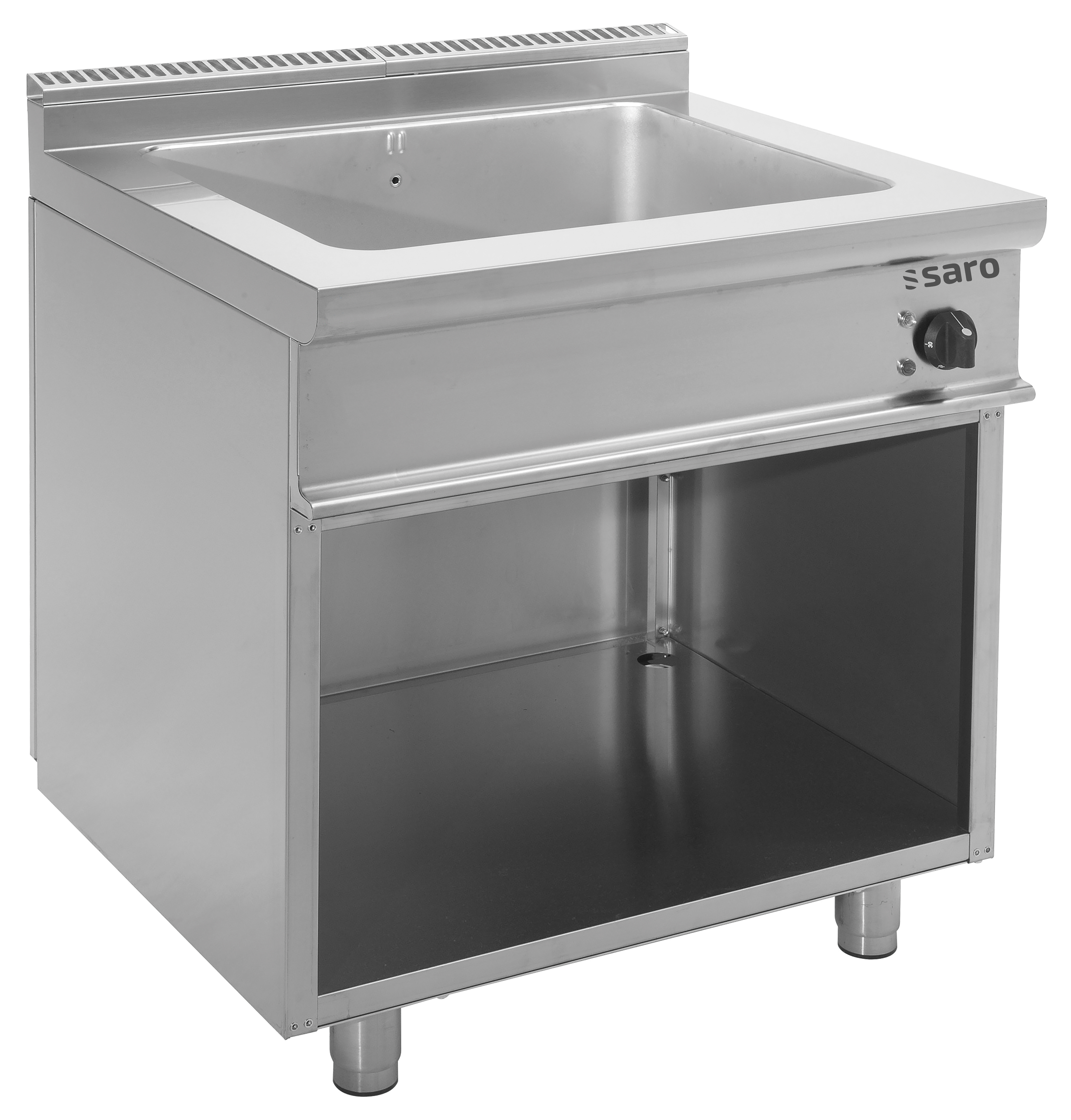 SARO Bain-marie avec sous-structure ouverte, modèle E7/BME2BA