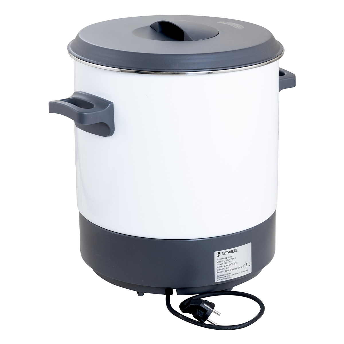 Ketel voor glühwein / inmaakketel ECO 23 liter, 1800 W, met tapkraan