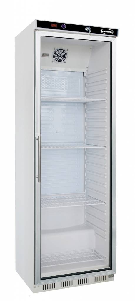 Kühlschrank mit Glastür | 350 Liter | 600x585x(h1855mm | Weiß