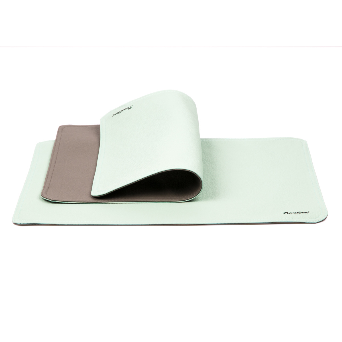 Leder Tischset - Classic Abruzzo/Cayenne - Doppelseitig - 300x450mm - Erhältlich in 8 Farben