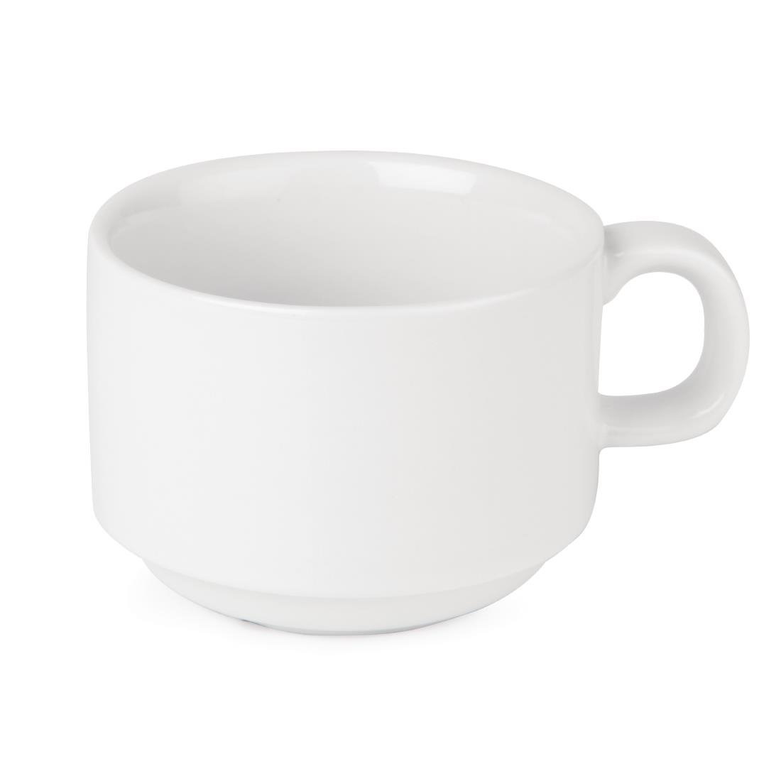 Tasse à Café Athena - Porcelaine Blanche - 200ml - 24 Pièces