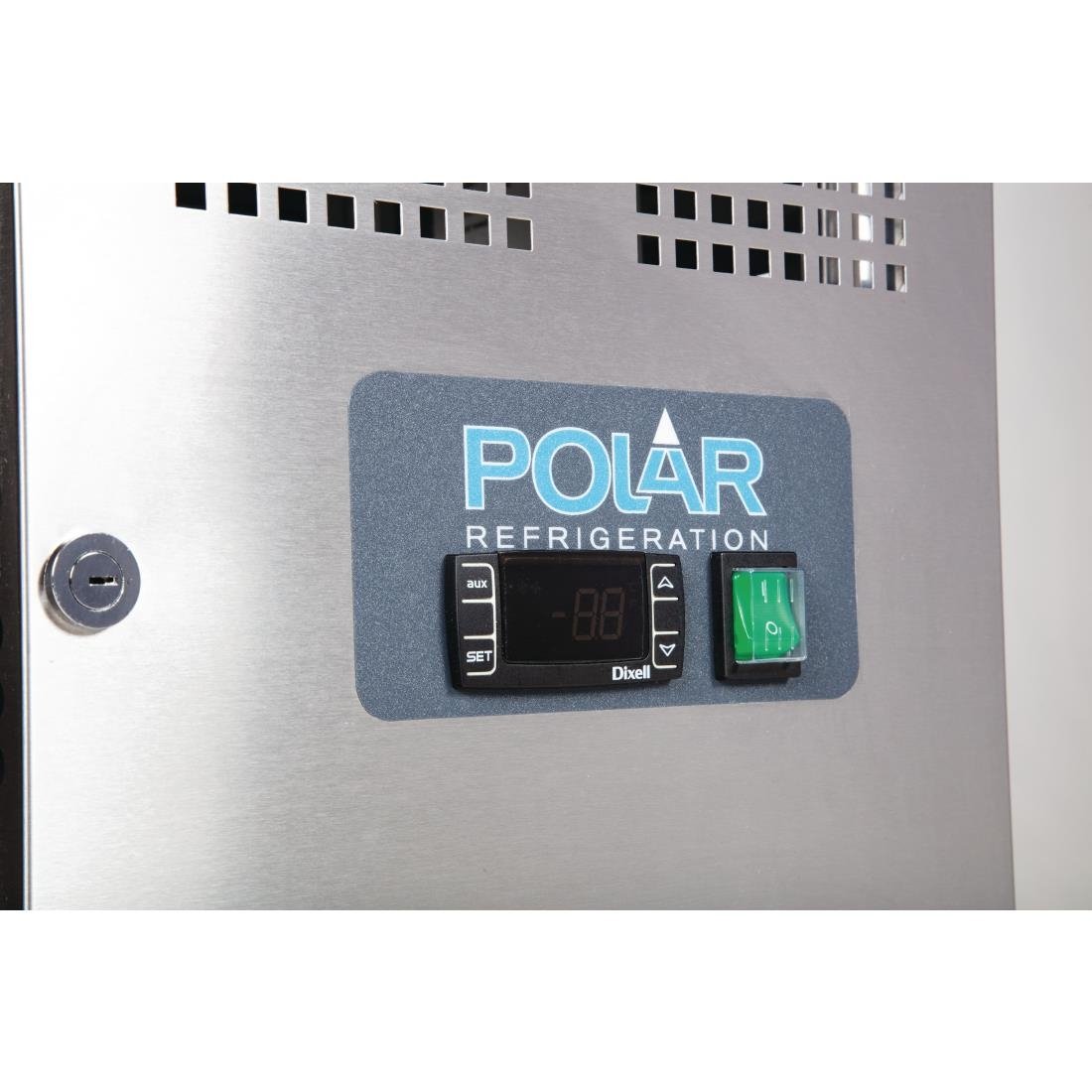 Polar U-Serie Kühltisch mit Doppeltür 282Ltr