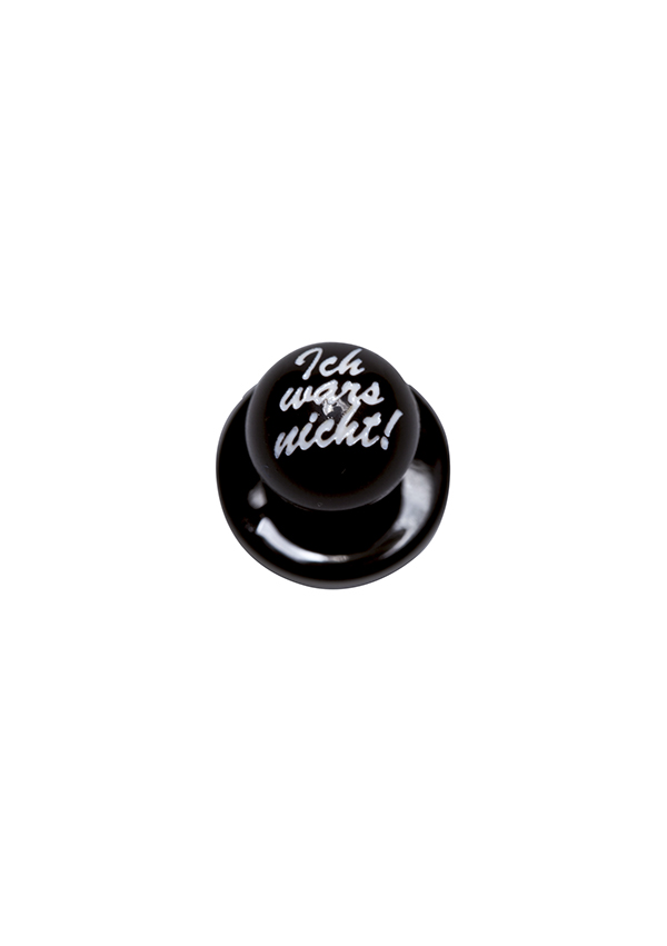 Boutons Ich wars nicht!, 12 pièces / paquet - Noir - Pack
