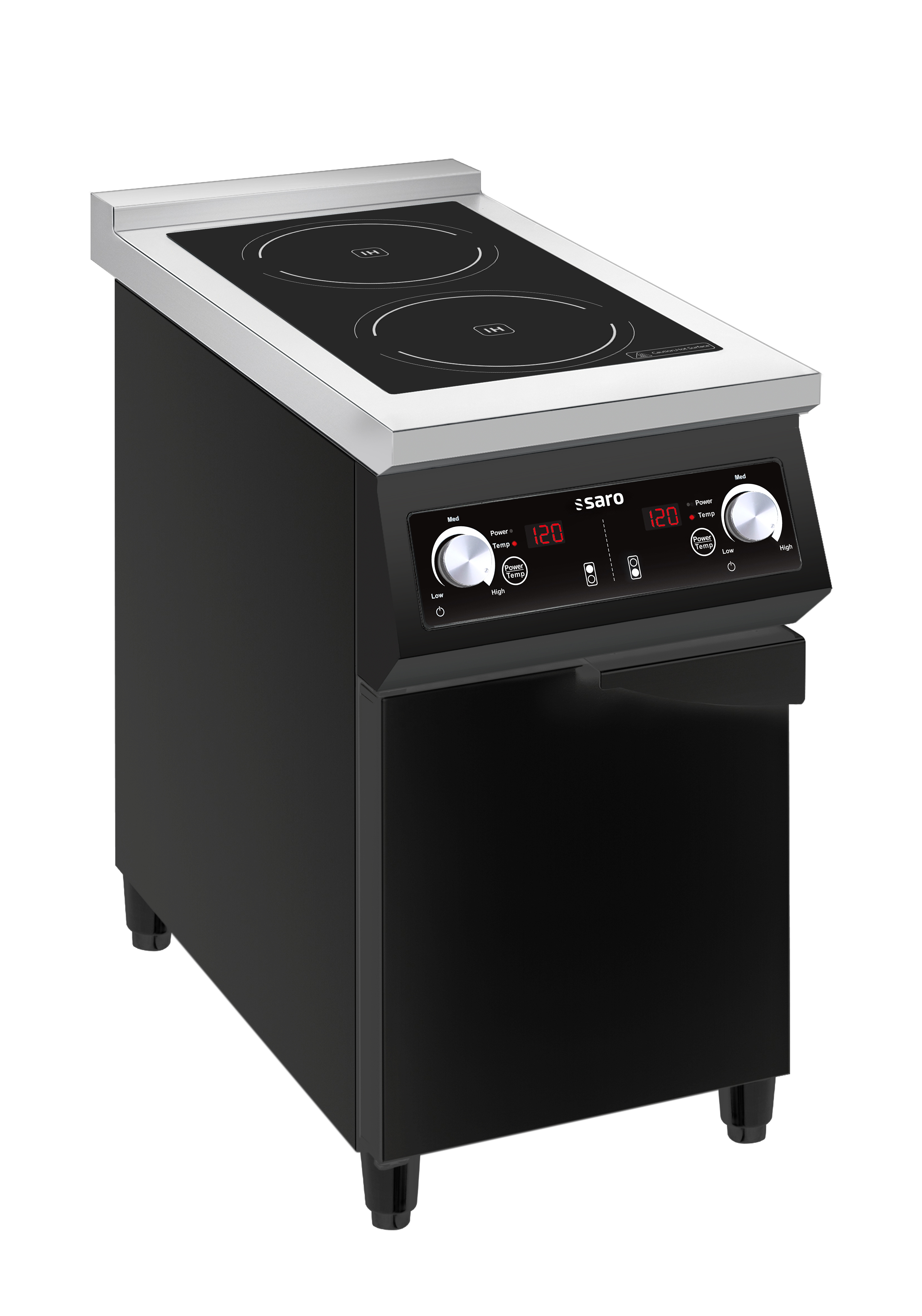SARO Induktionsherd mit 2 Feldern, Modell JOHANN