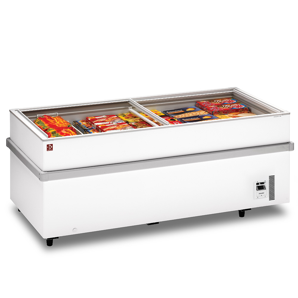 Gefriertruhe - Glasschiebedeckel - -15°C bis -23°C - 2050x960x(h)780mm