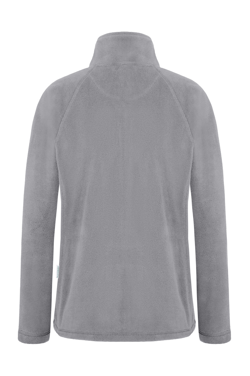 Damen Workwear Fleecejacke Warm-Up, aus nachhaltigem Material - Platingrau - L