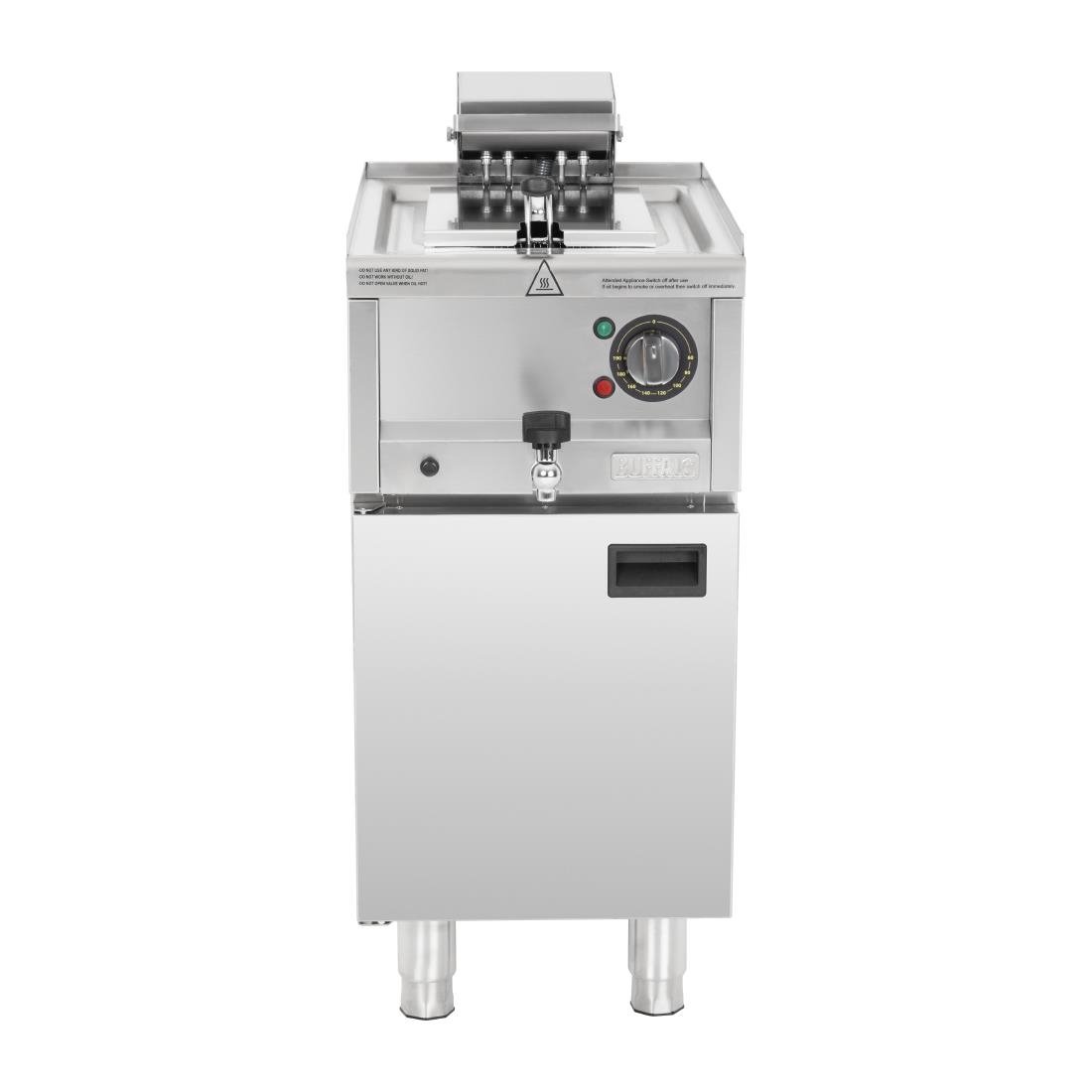 Buffalo 600 Serie Freistehende Einzelbecken Elektrische Fritteuse 8Ltr