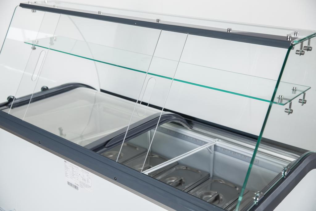 Schepijsvitrine - 9x5L -  278L 