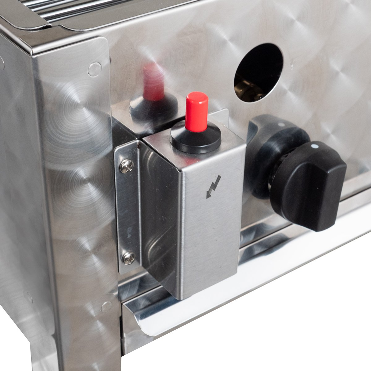 Tafelgrill op gas met 3 branders, 10 kW, 650 x 570 x 270 mm