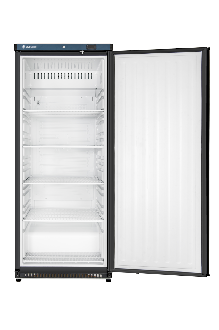 Armoire réfrigérée ECO 600, intérieur en plastique, extérieur noir
